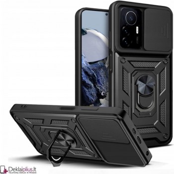 5in1 smūgiams atsparus dėklas su žiedu ir kameros apsauga (Xiaomi 12T/12T Pro)